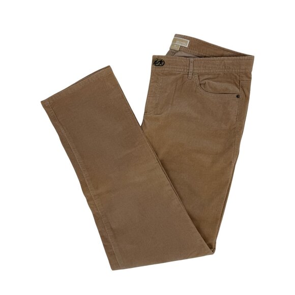 Michael Kors Tan Corduroy Pants | Quiet Luxury Academia Preppy Classic Casual 12 - Picture 9 of 14